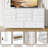 9-Drawer Fabric Dresser with Wood Top, Storage Chest-1626921501