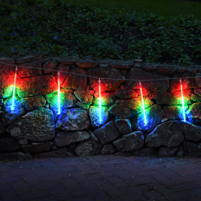 Electric LED Meteor Lights with 8 Cascading Light Tubes