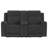 Peshawa Upholstered Reclining Loveseat Dark Charcoal-1062128055