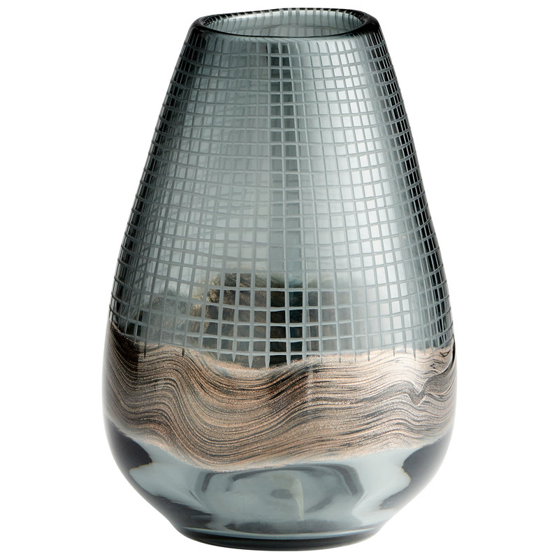 Axiom Glass Table Vase, 11" H x 7.25" W x 7.25" D