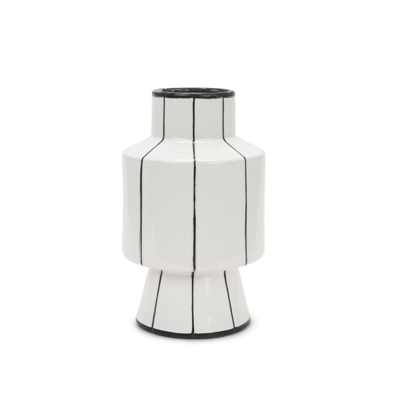 Vase de table en céramique 13 po