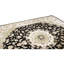 Tapis noir et doré de haute qualité noué à la main