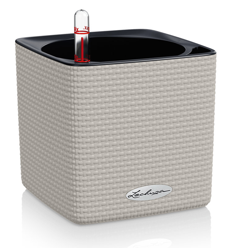 Cube Pot Planter, Sand Brown