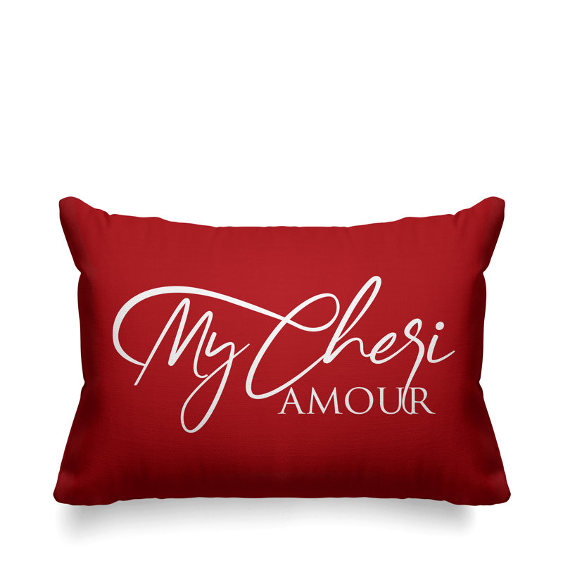Aspire Outdoor Reversible Throw Pillow, Red