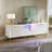 Kruszewski 55" Fluted TV Stand for 60 Inch TV, Glossy Media Console with Wave Pattern Buffet Cabinet-1622895235