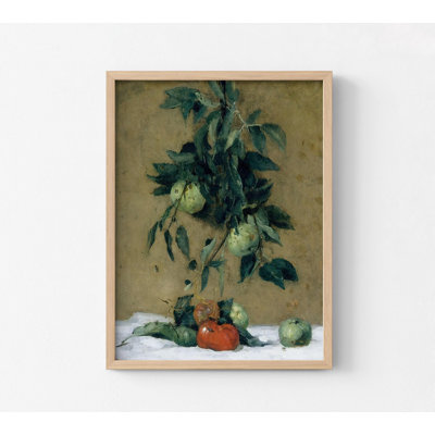 «Fruit» par J Alden Weir, reproduction de peinture botanique encadrée, art mural de cuisine, reproduction de peinture à l'huile de tomate rouge, reproduction de peinture de fruits, art mural encadré