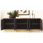 Forest Long Cabinet-Charcoal Leather