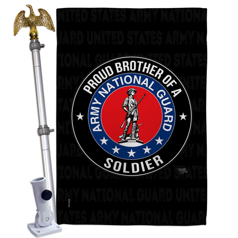 Double Sided 40'' H x 28'' W Polyester Flag Set