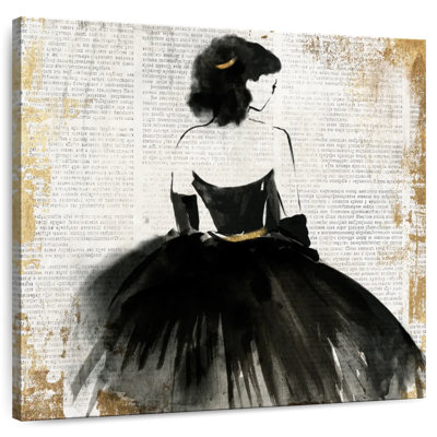 Sh Shoresworth en robe noire