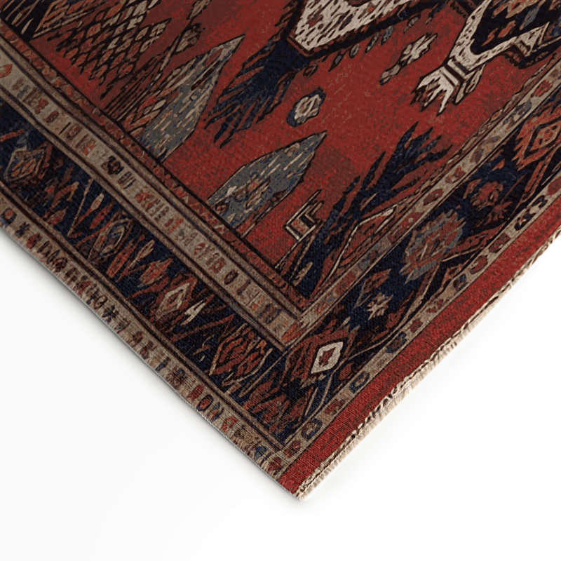 Tapis turc intérieur et extérieur brun, Rectangle 5 pi x 7 pi
