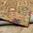 Hovey Tribal Diamond Machine Washable Gold/Red/Brown Area Rug Mat-1875091487