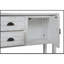 Console de 46 po en bois massif avec 2 tiroirs, armoires et tablette inférieure, armoire de rangement pour salle à manger de style rétro-1136796754-1136796764-1136796765