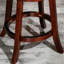 Tabouret de bar de 30 po avec siège couleur cerise et tissu, pivot confortable, fabrication en bois franc, tabouret de cuisine convenant à la cuisine, finition cerisier, bois franc,-509470593