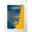 Sydney City Map - No Frame Print-1092482269
