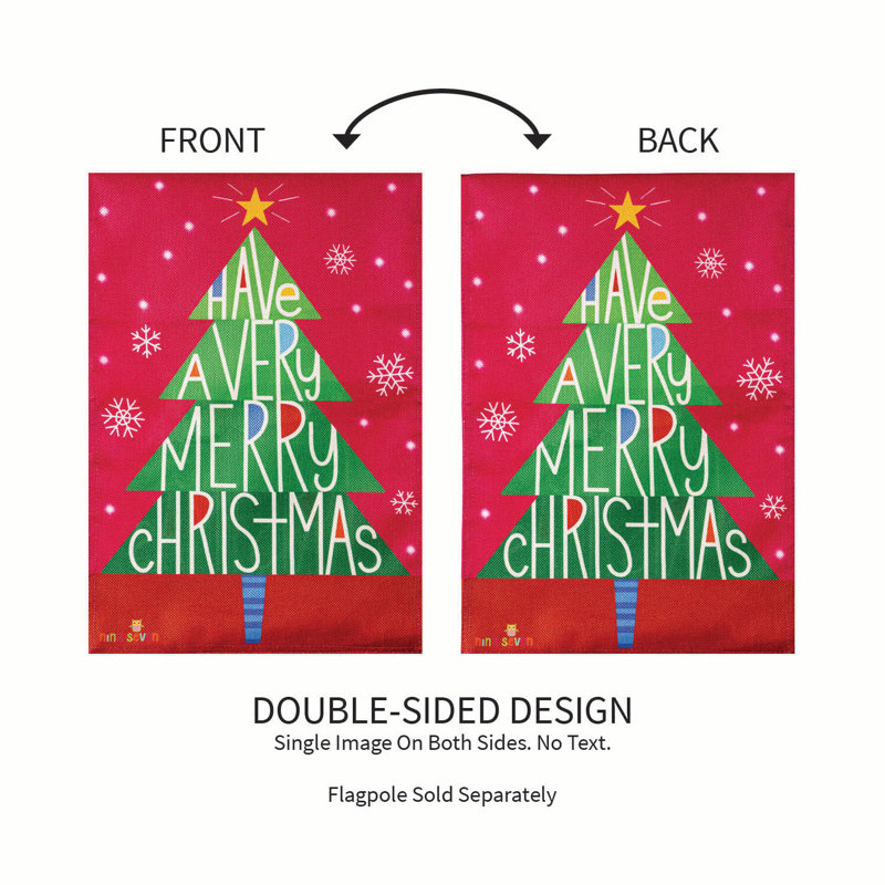 Drapeau de jardin «Have a Merry Christmas»