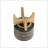 S/2 5/8" GLAZED PLANTER W/ STAND, BLACK