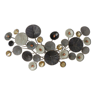 Modern Circles Metal Wall Décor - 28" x 50"