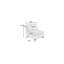 Fauteuil modulaire en chenille l 37 po x P 30 po x H 35 po Kanepe