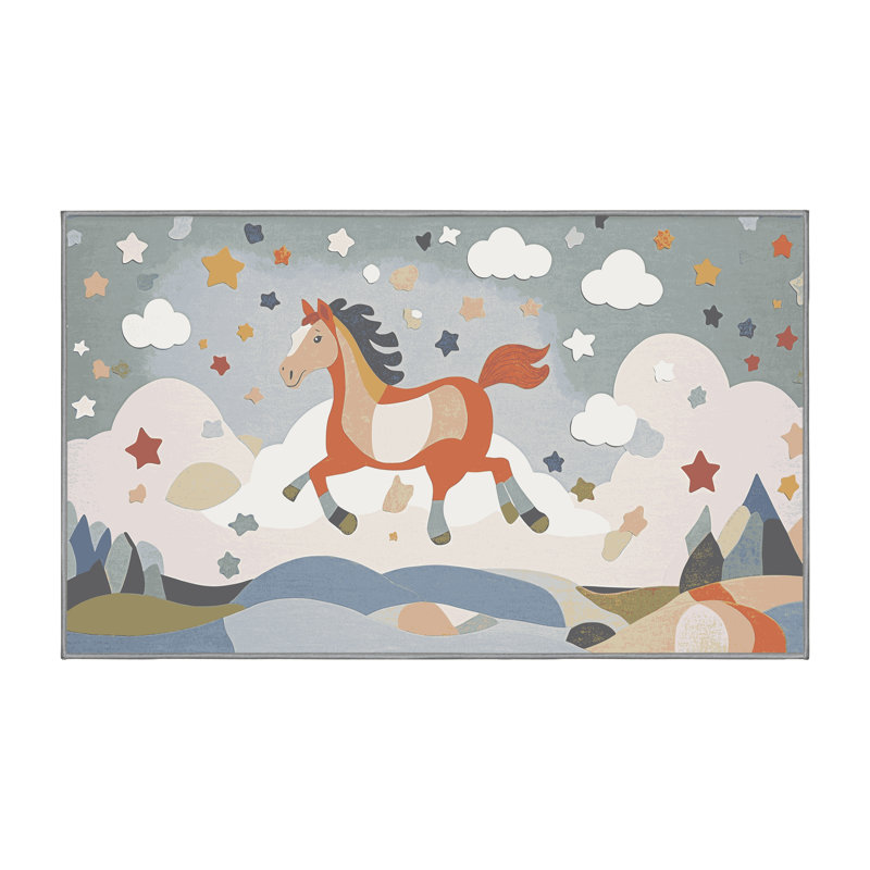 Tapis pour enfants East Urban Home, Rectangle 8 pi x 12 pi
