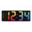 Gradient Digital Electric Tabletop Clock with Alarm Black