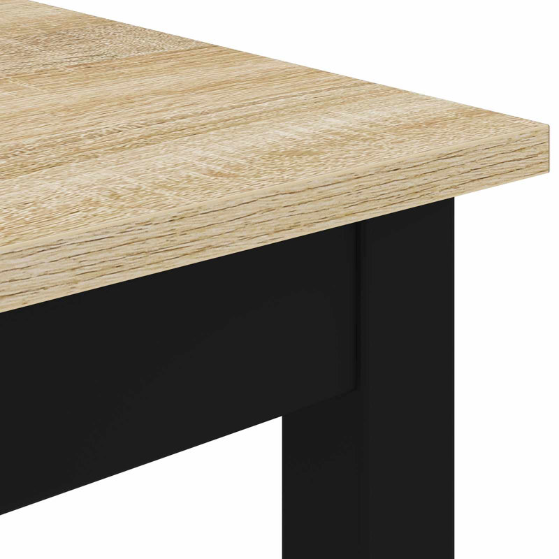 Standing Bar Table Engineered Wood, Oak, 105cmH x 180cmL x 90cmW