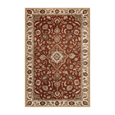 Machine Washable Persian Brown Area Rug