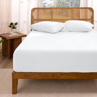 Organic 100% Cotton Jersey Knit Fitted Sheet