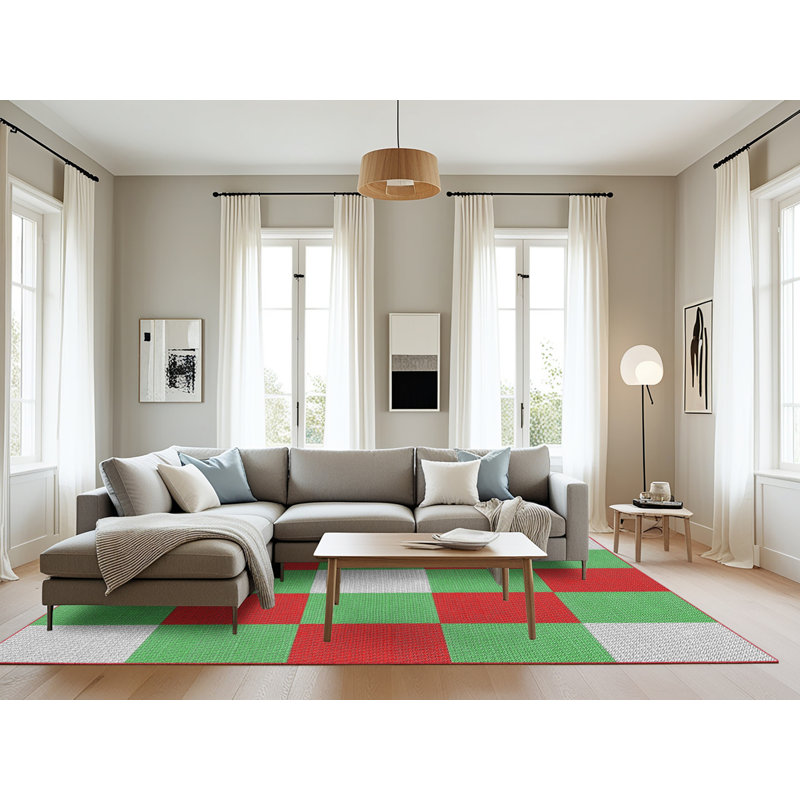 Raulston Geometric Indoor Rug, Rectangle 8' x 12'
