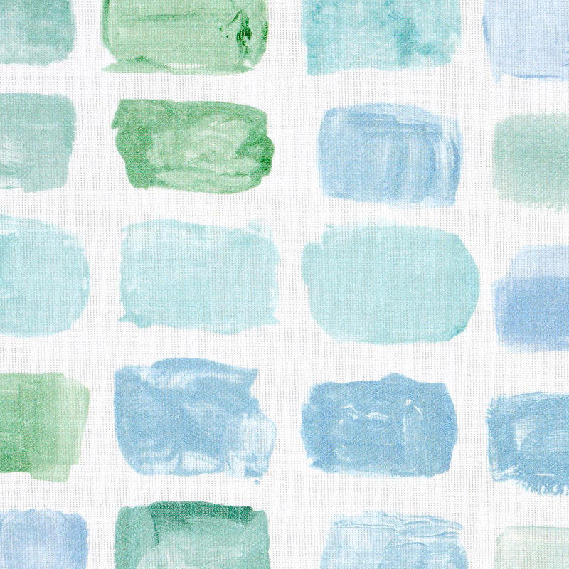 Tissu intérieur / extérieur Schumacher x Mary McDonald Palette, Verre de mer