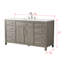 Meuble-lavabo simple 60 po Reajean-334719699