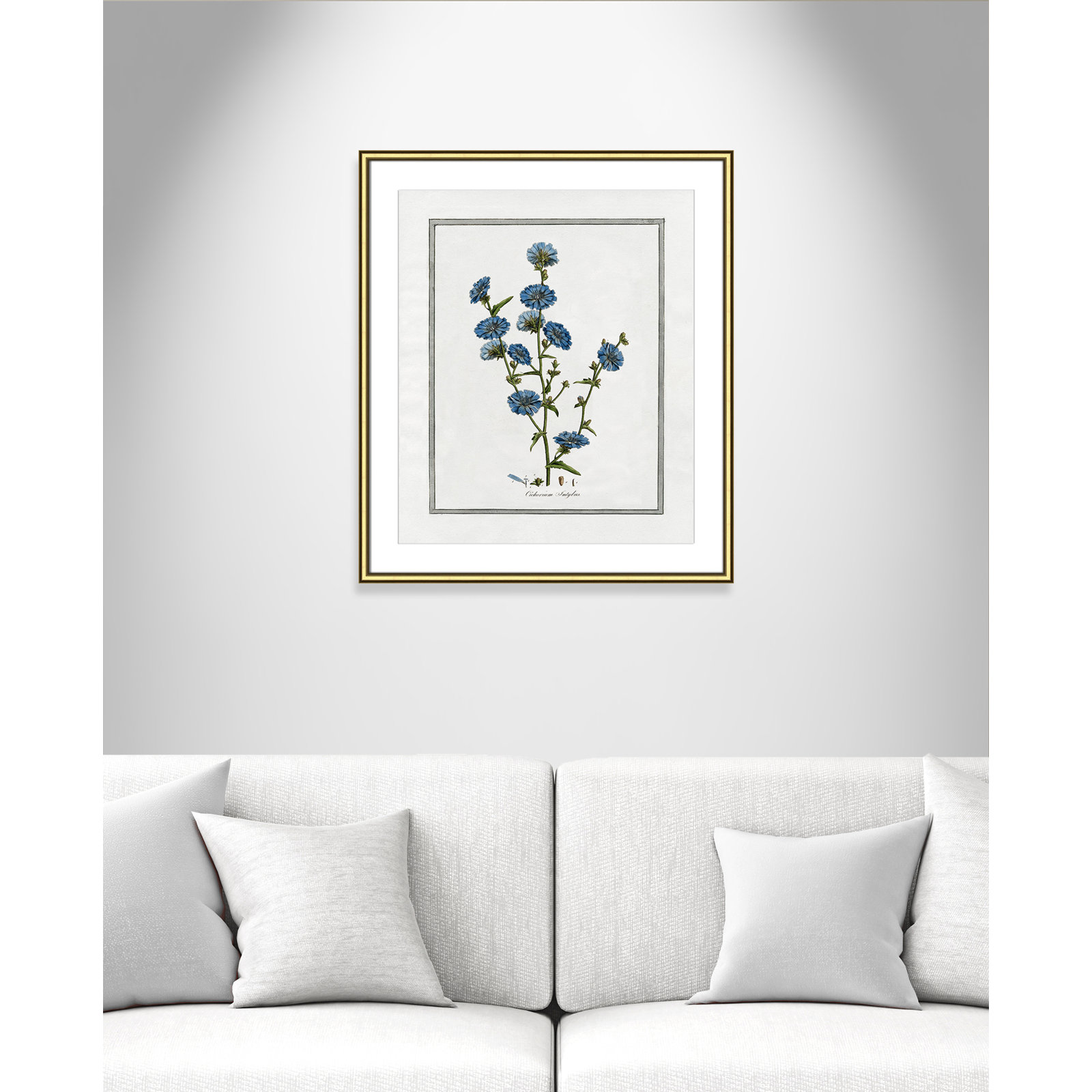 Colombe "Soft Botanical I" Print, Gold Framed, 22.75" W x 26.75" H