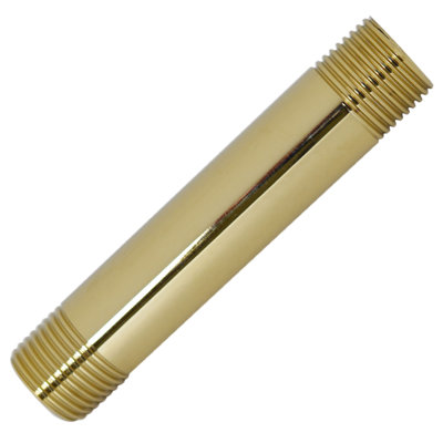 ½” X 4" IPS Brass Pipe Nipple