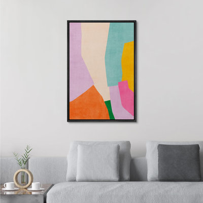 Abstract Shape " Polygon Collage Abstract Geometric Graffiti & Street Art Modern Multicolor Minimalism "