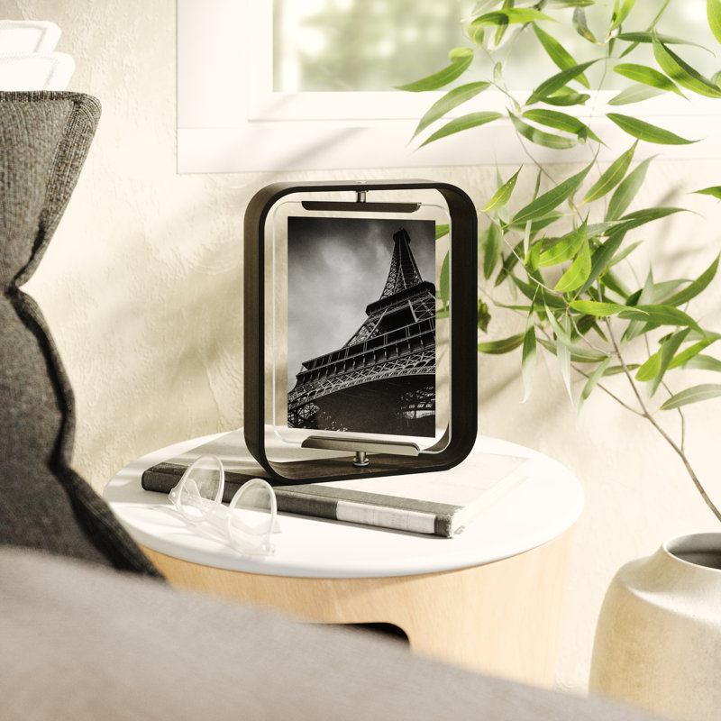 Bellwood Black 5x7 Floating Wood Picture Frame