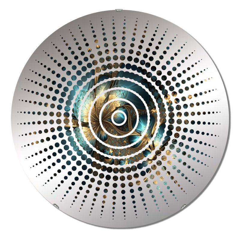 Miroir mural Dalle, 31,4 po x 31,4 po, Dalle Sun Circles