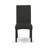 9 Piece Modern Dining Table Set Includes a Rectangle Wooden Table with X-Legs and 8 Black Color Linen Fabric Upholstered Chairs, Wire brushed Black-1068347875