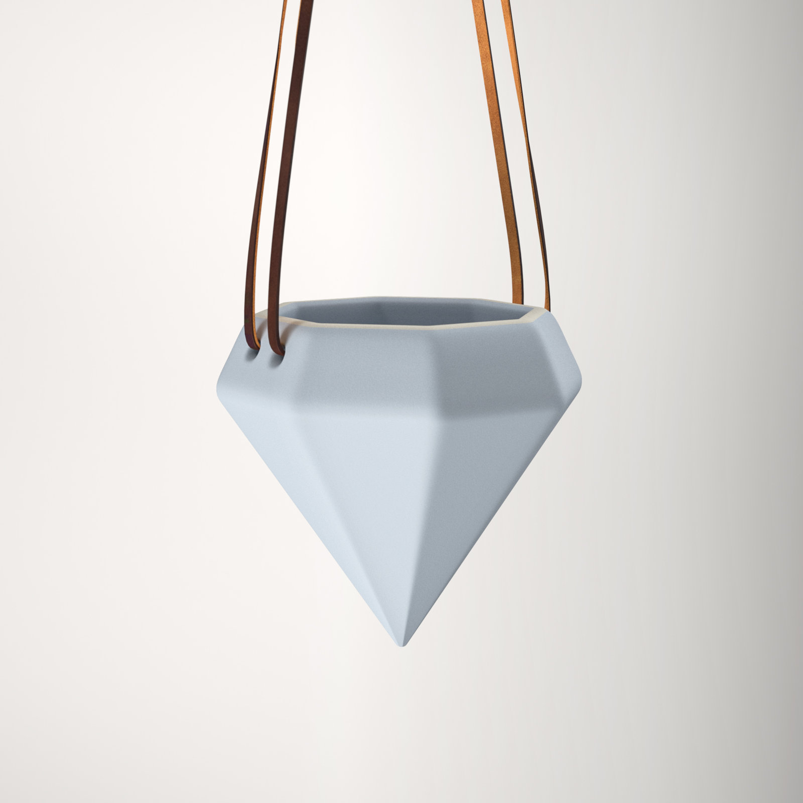 Guilford Ceramic Hanging Planter, Sky