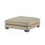 Canapé modulaire brun contemporain 4 pièces, repose-pieds inclus, coussins moelleux, revêtement en microfibre, meubles de salon en bois massif