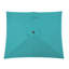 Parasol de patio rectangulaire 6,5 x 10 pi avec manivelle, inclinaison, auvent en polyester résistant aux rayons UV pour la piscine, la cour et le patio (sans base)