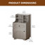 Ensemble de chambre à coucher 3 pièces avec lit capitonné Modern-441693421-441693419