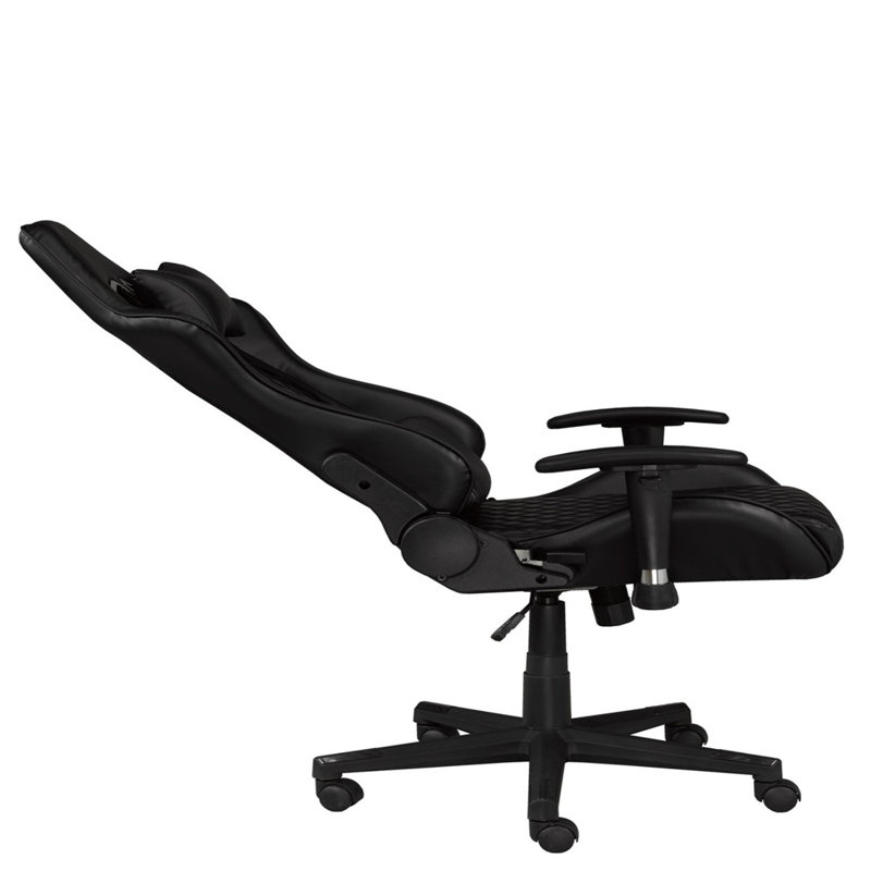 Fauteuil de jeu et de course pivotant Inbox Zero, Noir