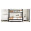 Lit superposé en fer noir avec lit gigogne simple - mobilier moderne et fonctionnel pratique