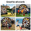 Jeu de fléchettes gonflable de 3 mètres avec 8 ballons et un souffleur de 370 W pour jardin, fête foraine ou autre.
