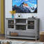 Buffet avec portes, gris