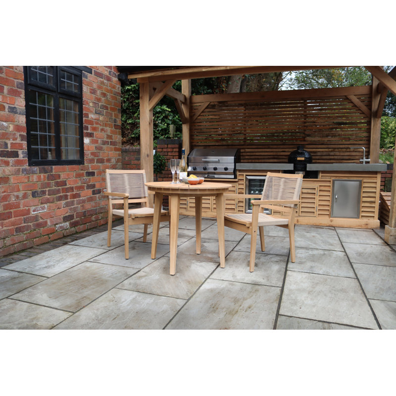 Roma 2 seater stacking bistro set