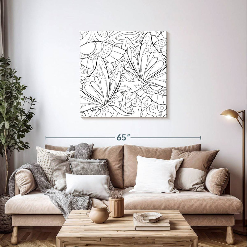 Crowle Butterfly Flock, 36" H x 36" W