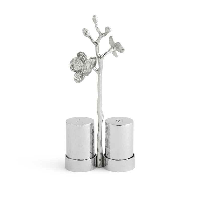 White Orchid Salt And Pepper Shaker Set