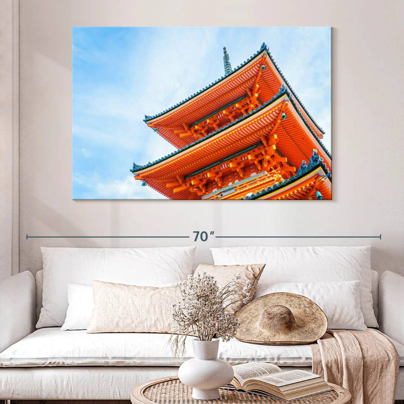 Temple Adella Kyoto Kiyomizu-Dera, H 34 po x l 51 po