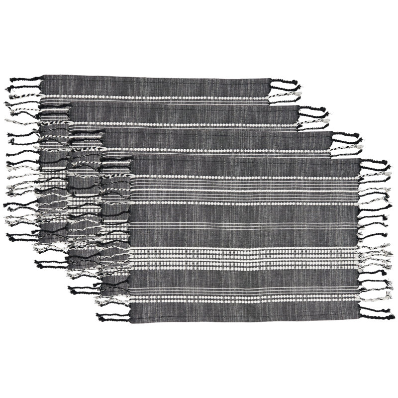Ensemble de napperons en coton 4 pièces