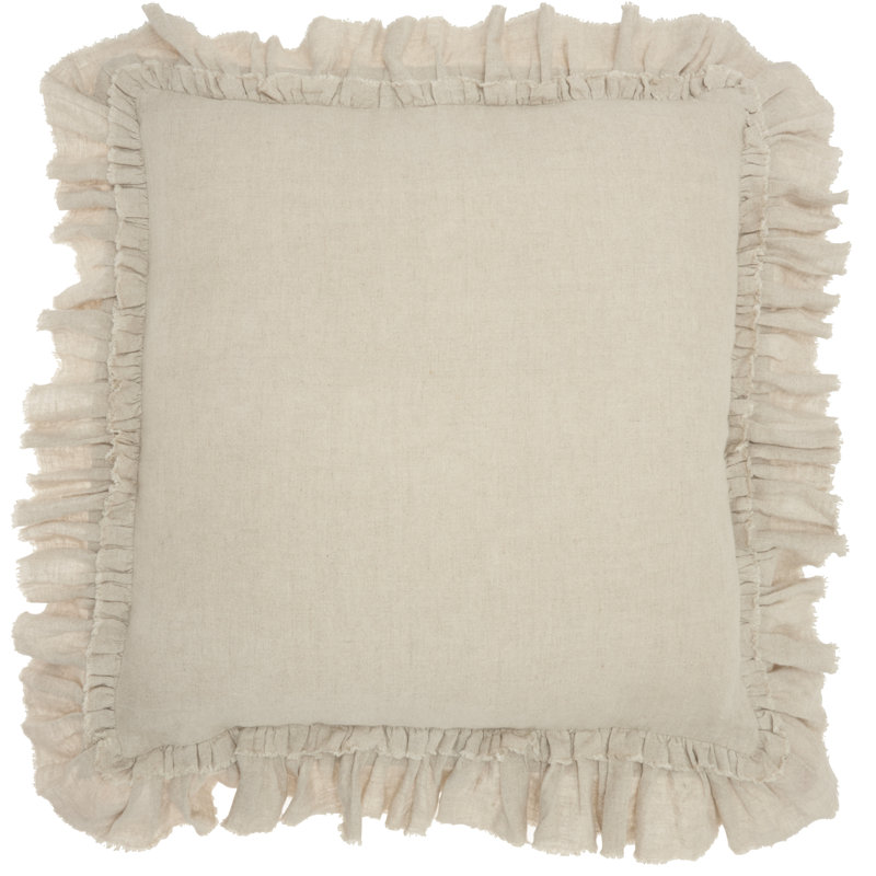  Housse de coussin carré et insert, Naturel